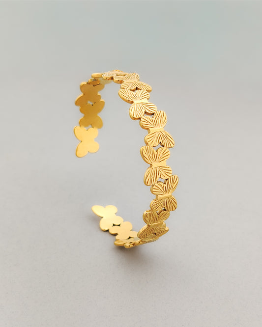 Floral Flutter Cuff Bracelet