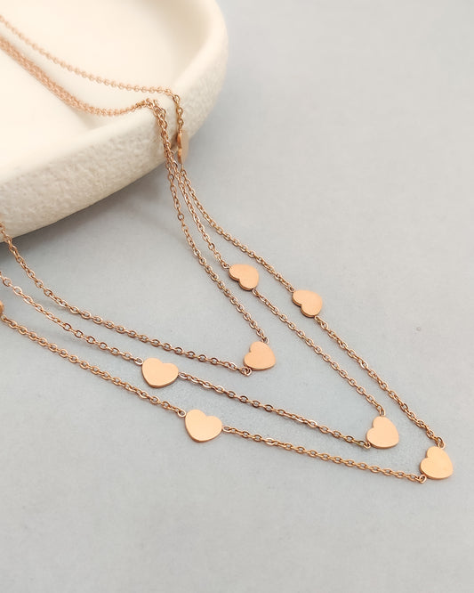 Heart 3layer Necklace