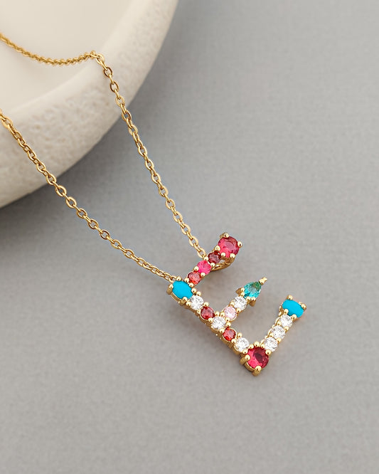 Monogram Letter E Necklace