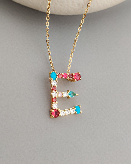 Monogram Letter E Necklace