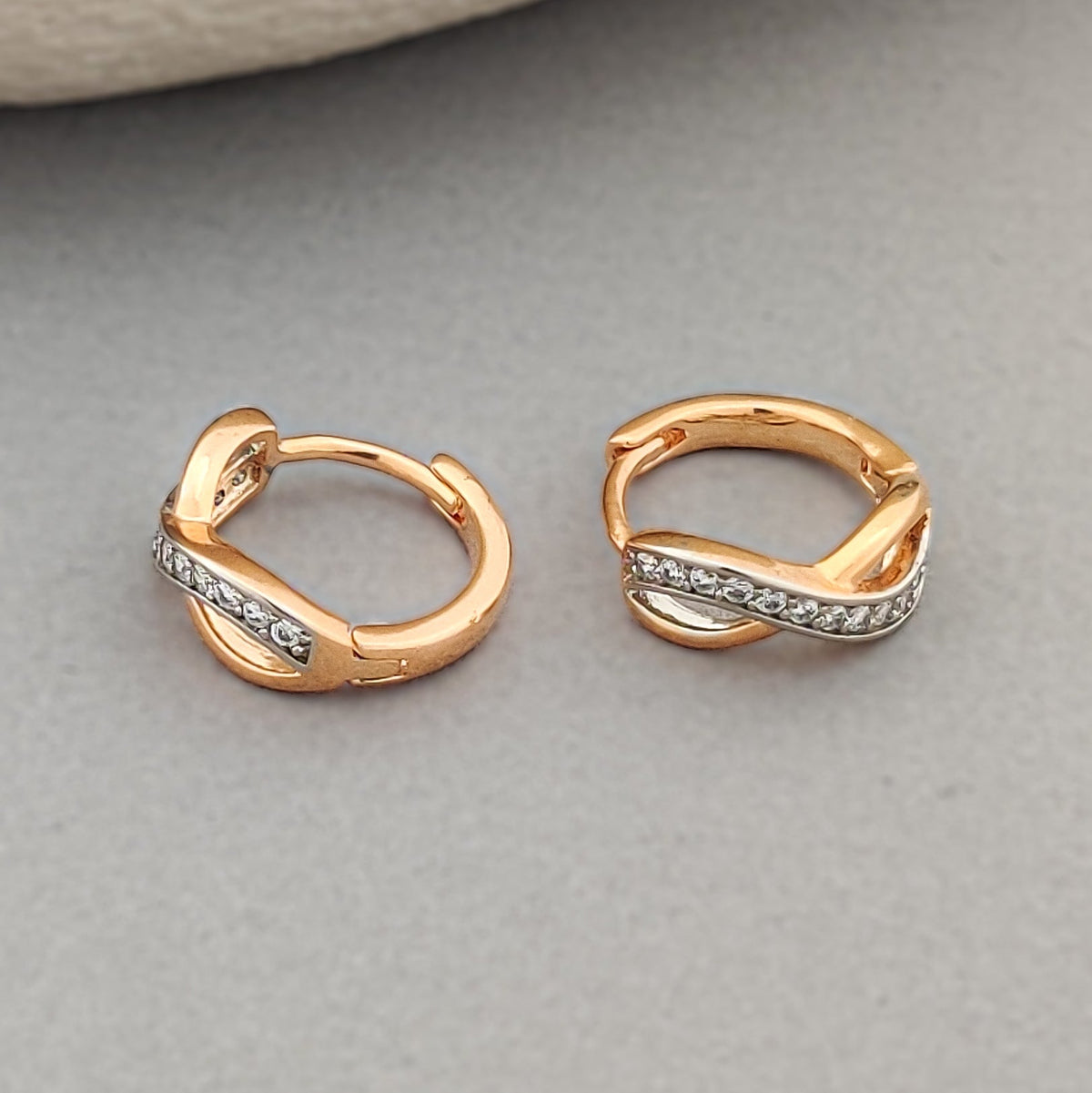 Infinity Huggie Hoops