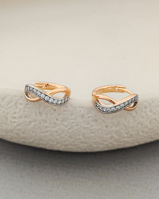 Infinity Huggie Hoops