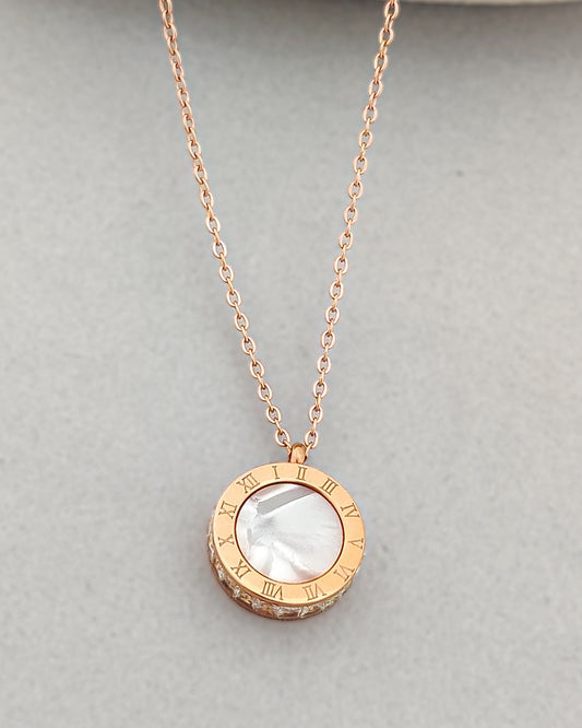 Roman Crystal Edge Necklace