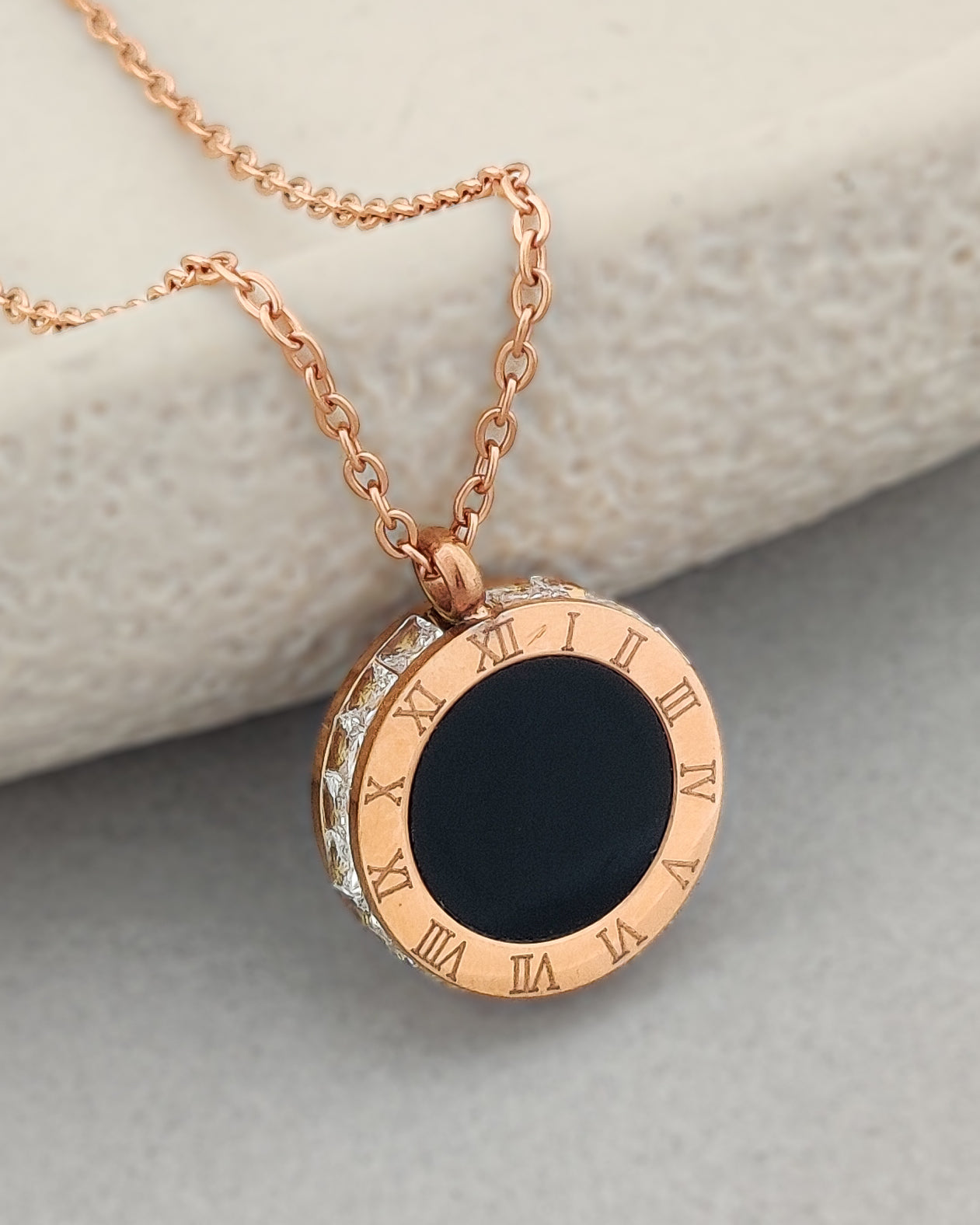 Roman Crystal Edge Necklace