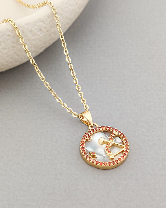 Ellie Zodiac Necklace (Sagittarius)