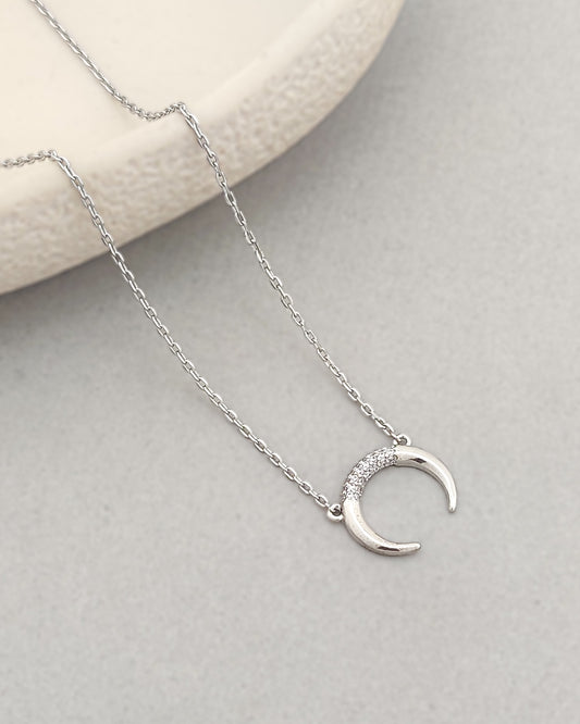 Kyra Moon Necklace (Silver)