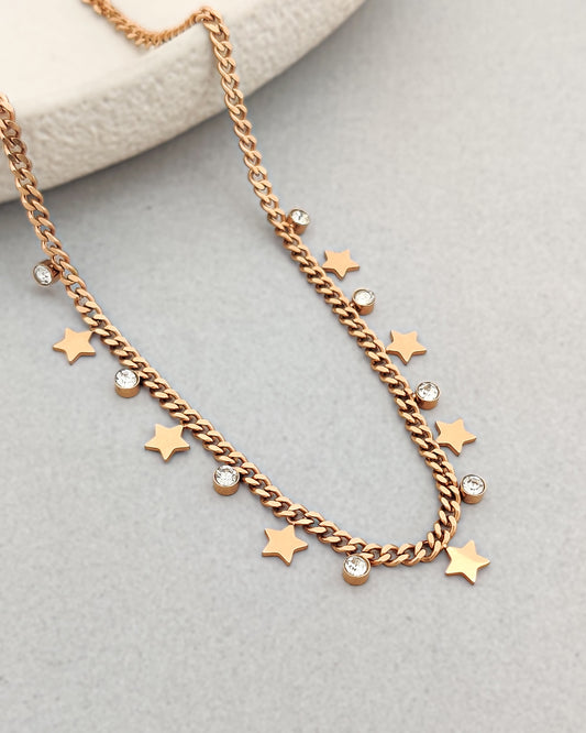 Star Drop charm Necklace