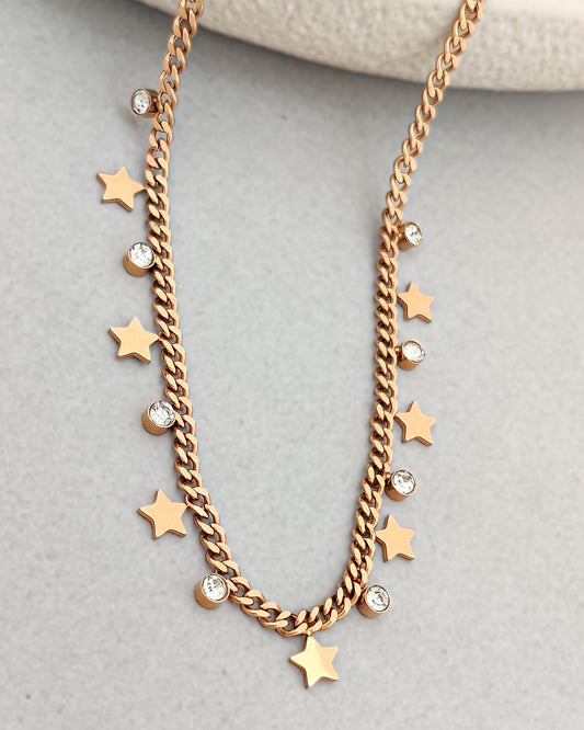 Star Drop charm Necklace