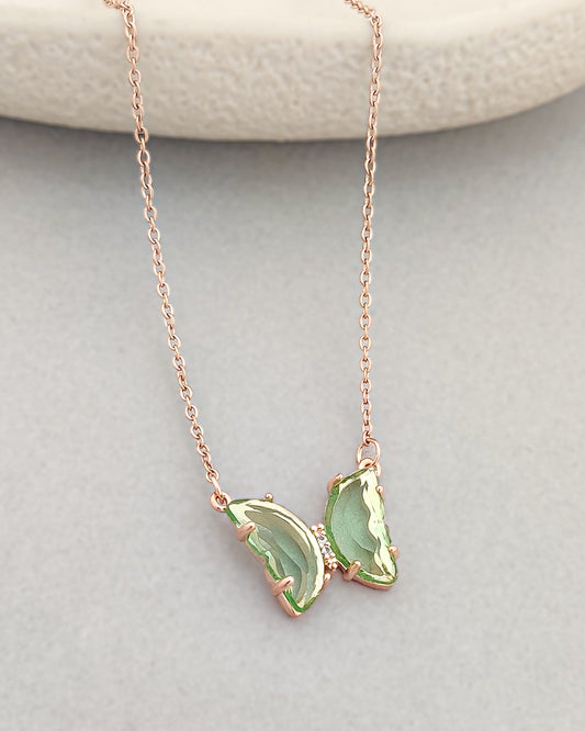 Green Butterfly Necklace