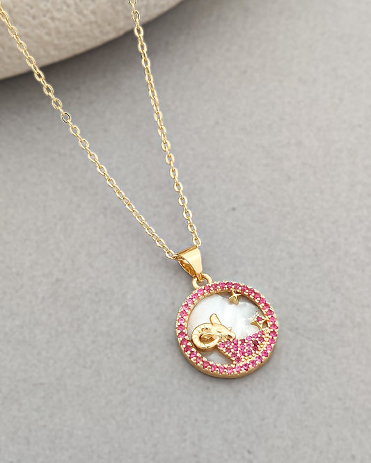 Ellie Zodiac Necklace (Aries)