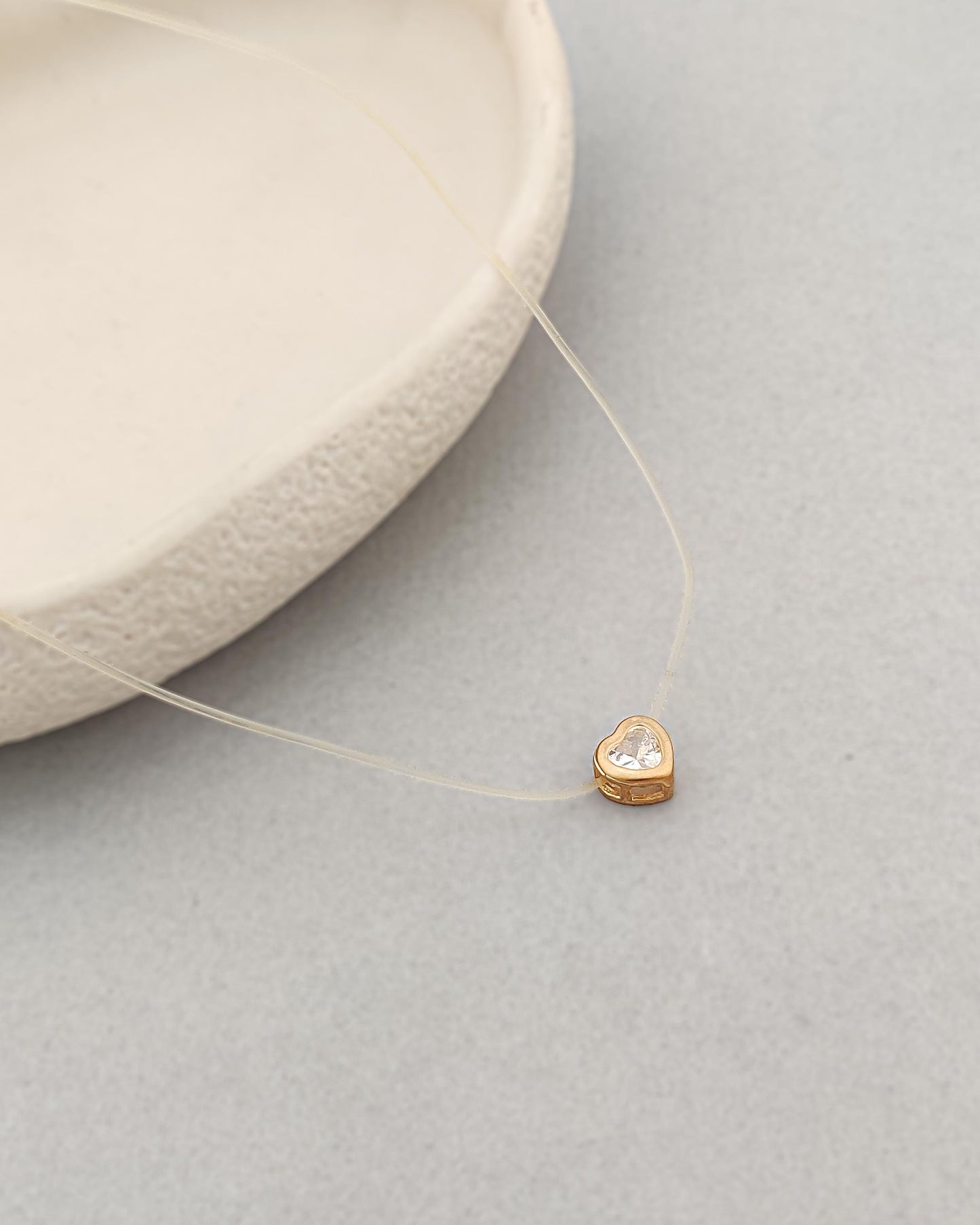 Solitaire Heart Necklace