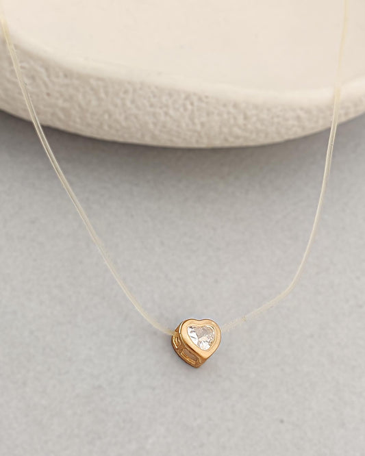 Solitaire Heart Necklace