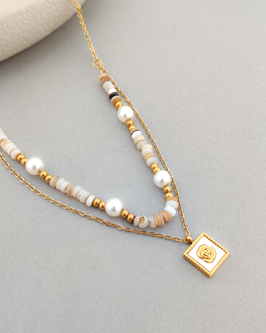 Julia Bead Layered Necklace