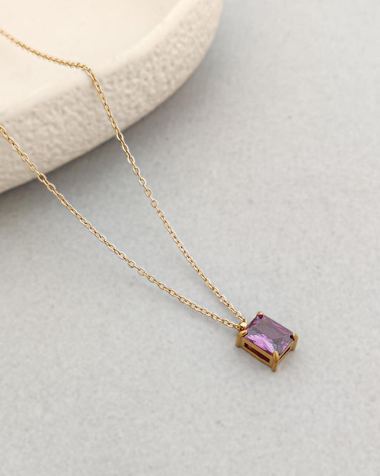Purple Bennie Necklace