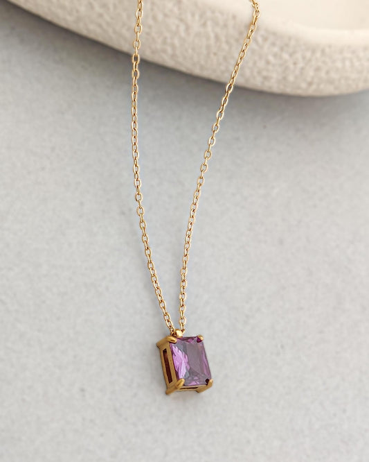 Purple Bennie Necklace