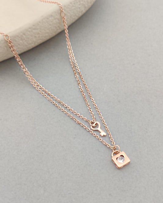 Lock & Key Layered Necklace