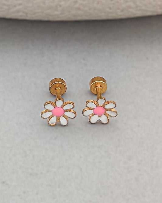 Daisy Second Piercing Studs (white)