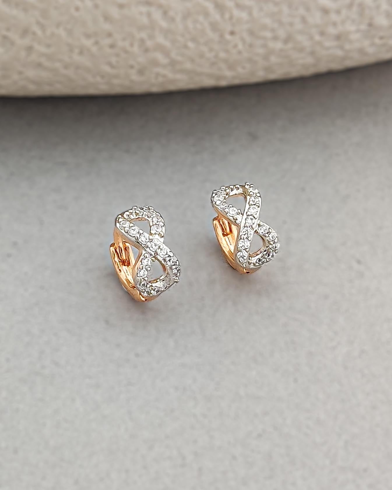 Mini Infinity Huggie Hoops (Second Piercing)