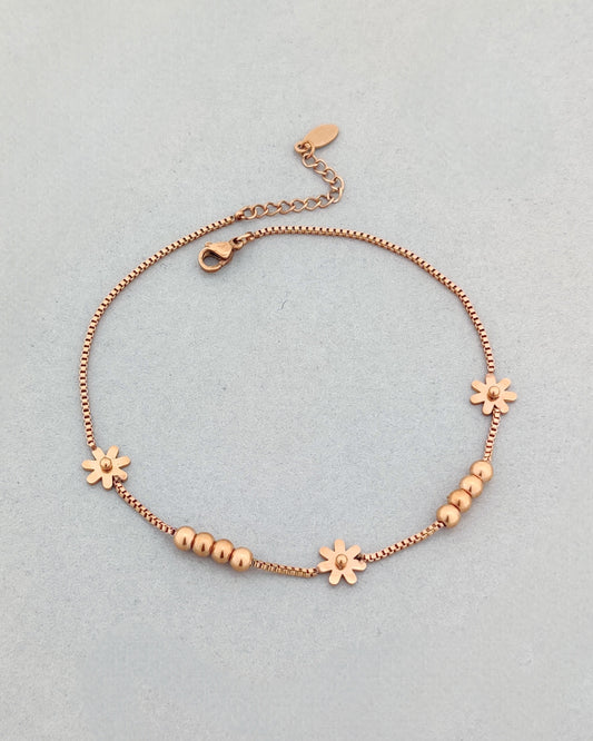 Floral Gleam Anklets
