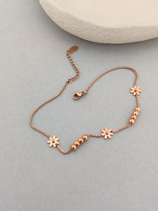 Floral Gleam Anklets