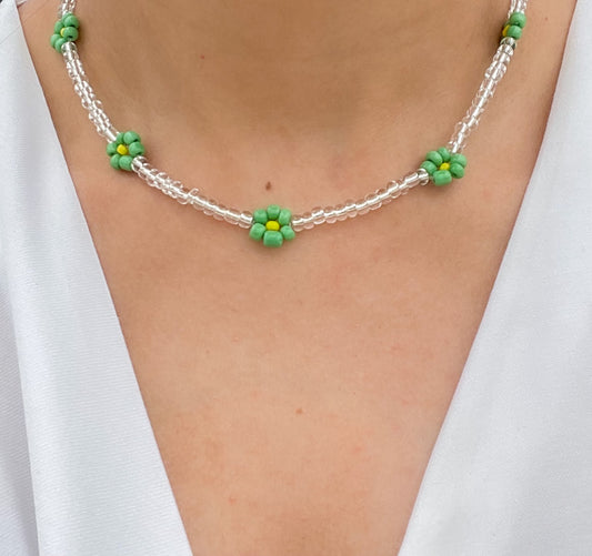Sia Bead Necklace (Green)