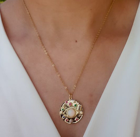 Opal Evileye Necklace