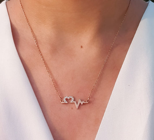 HeartBeat Necklace (Rosegold)
