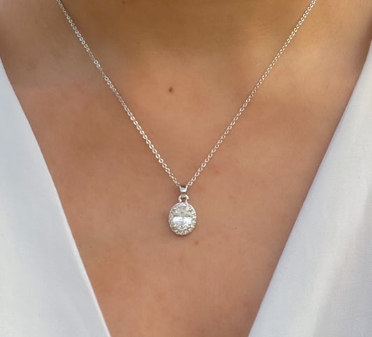 Crystal Venice Necklace (Silver)