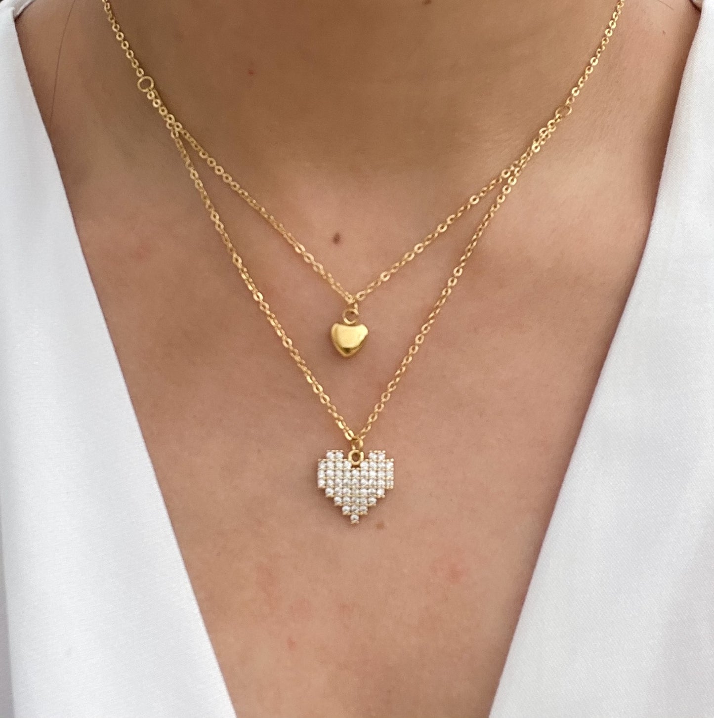 Alessi Heart Layered Necklace