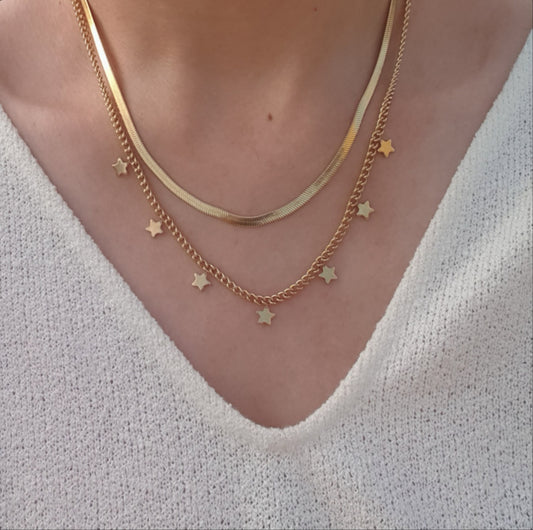 Cleo Star Layered Necklace