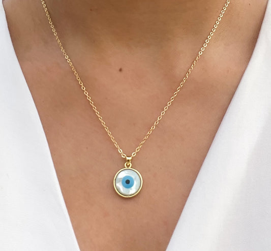Zella Eye Necklace (Gold)