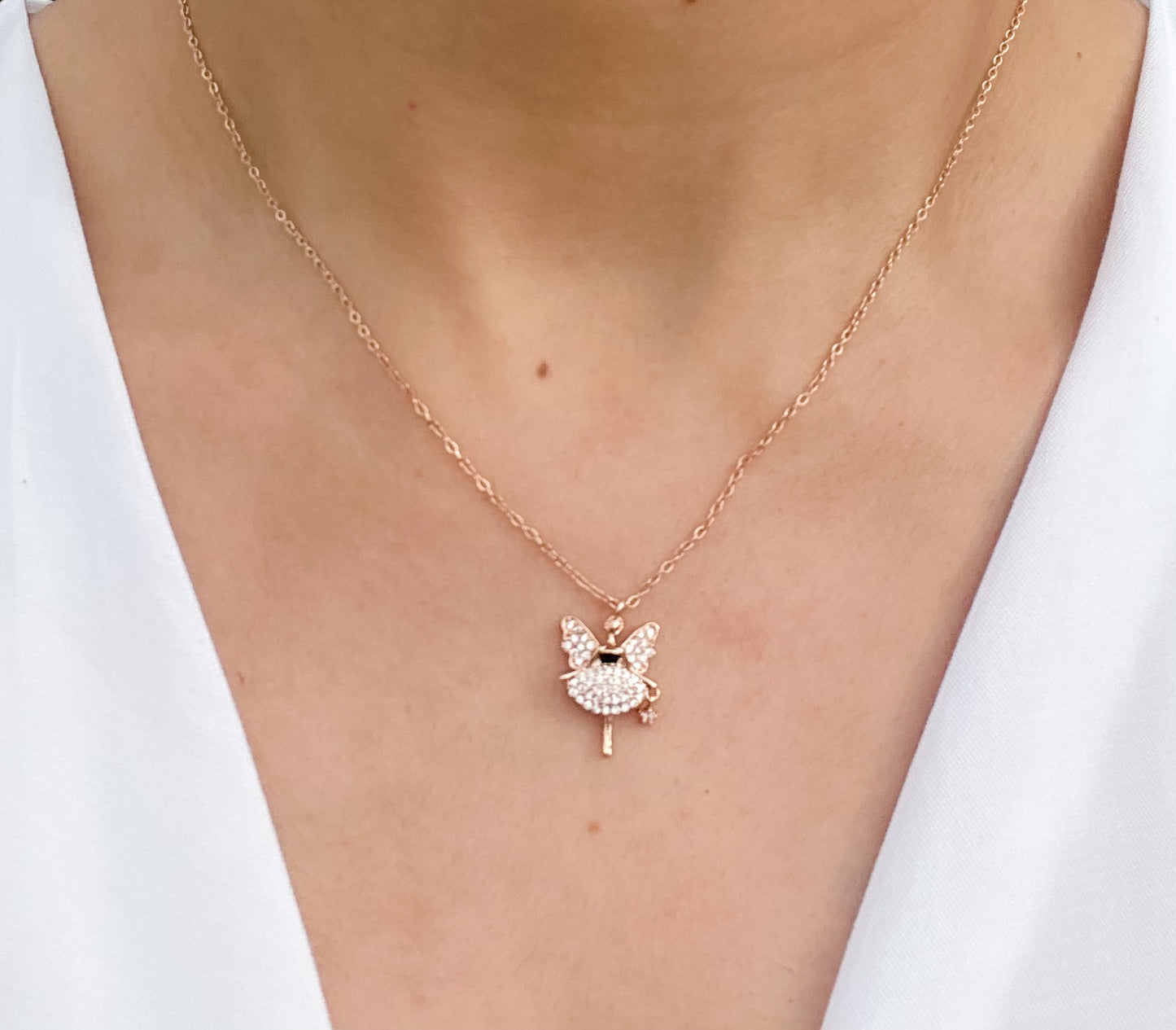 Crystal Angel Necklace