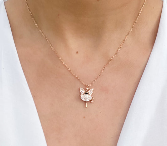 Crystal Angel Necklace