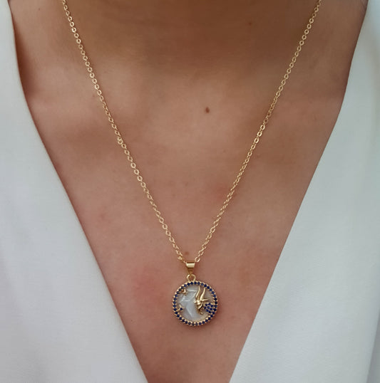 Ellie Zodiac Necklace (Capricorn)
