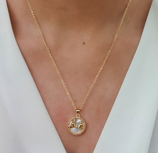 Ellie Zodiac Necklace (Gemini)