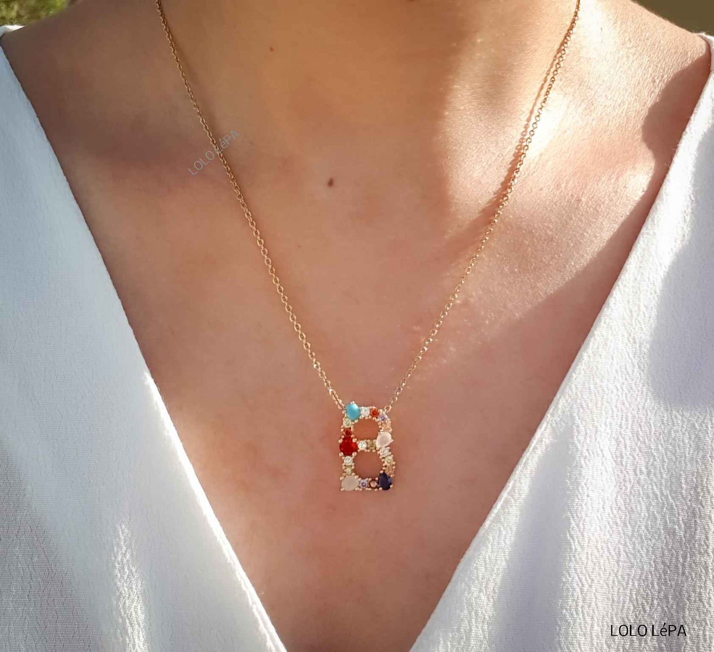 Monogram Letter B Necklace