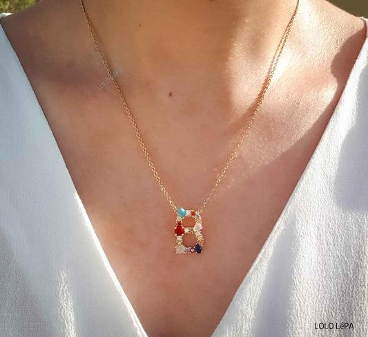 Monogram Letter B Necklace