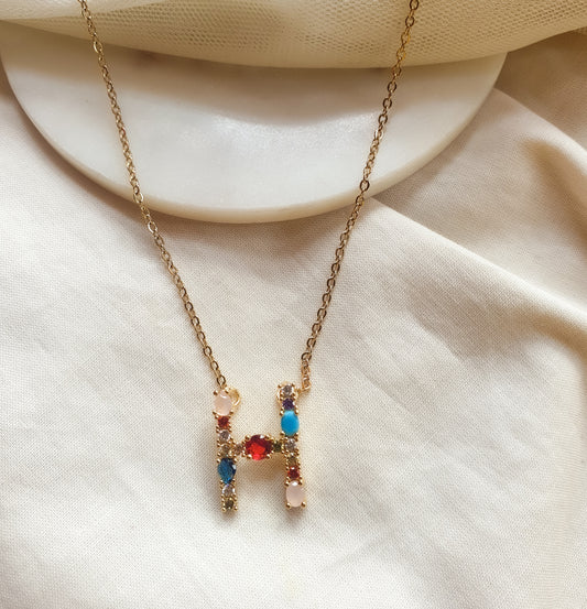 Monogram Letter H Necklace