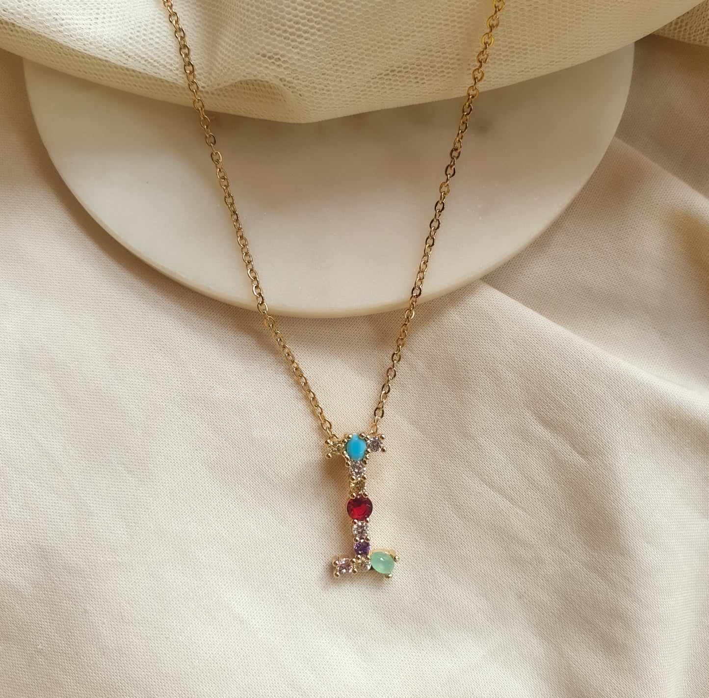 Monogram Letter "I" Necklace