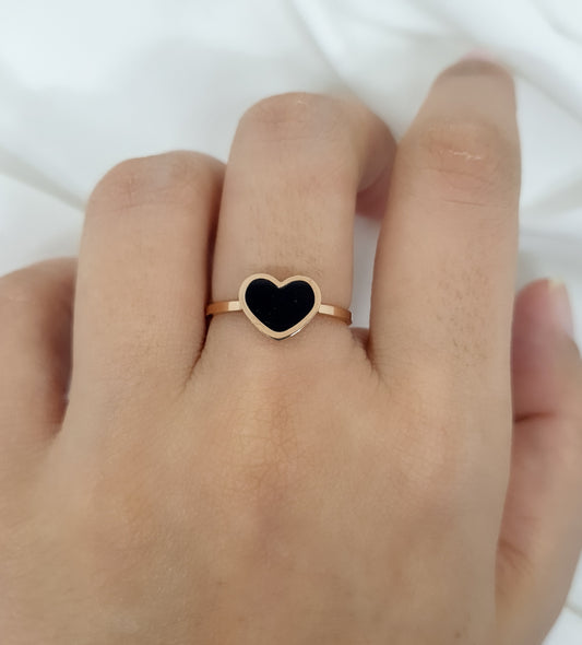 Black Heart Ring