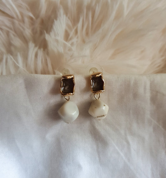 Marble Drop Earrings