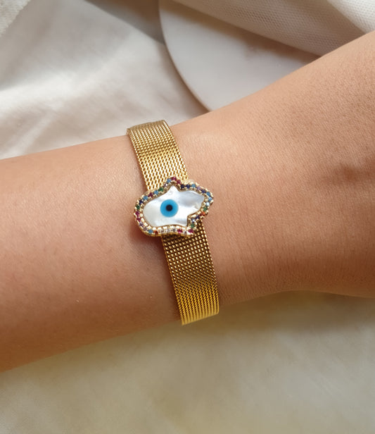 Hamsa Mesh Bracelet