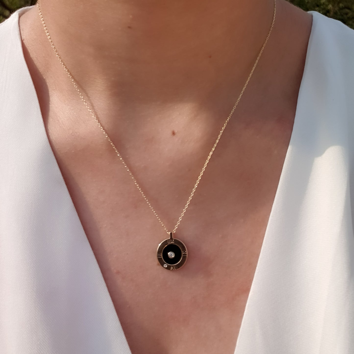 Black Dial Necklace