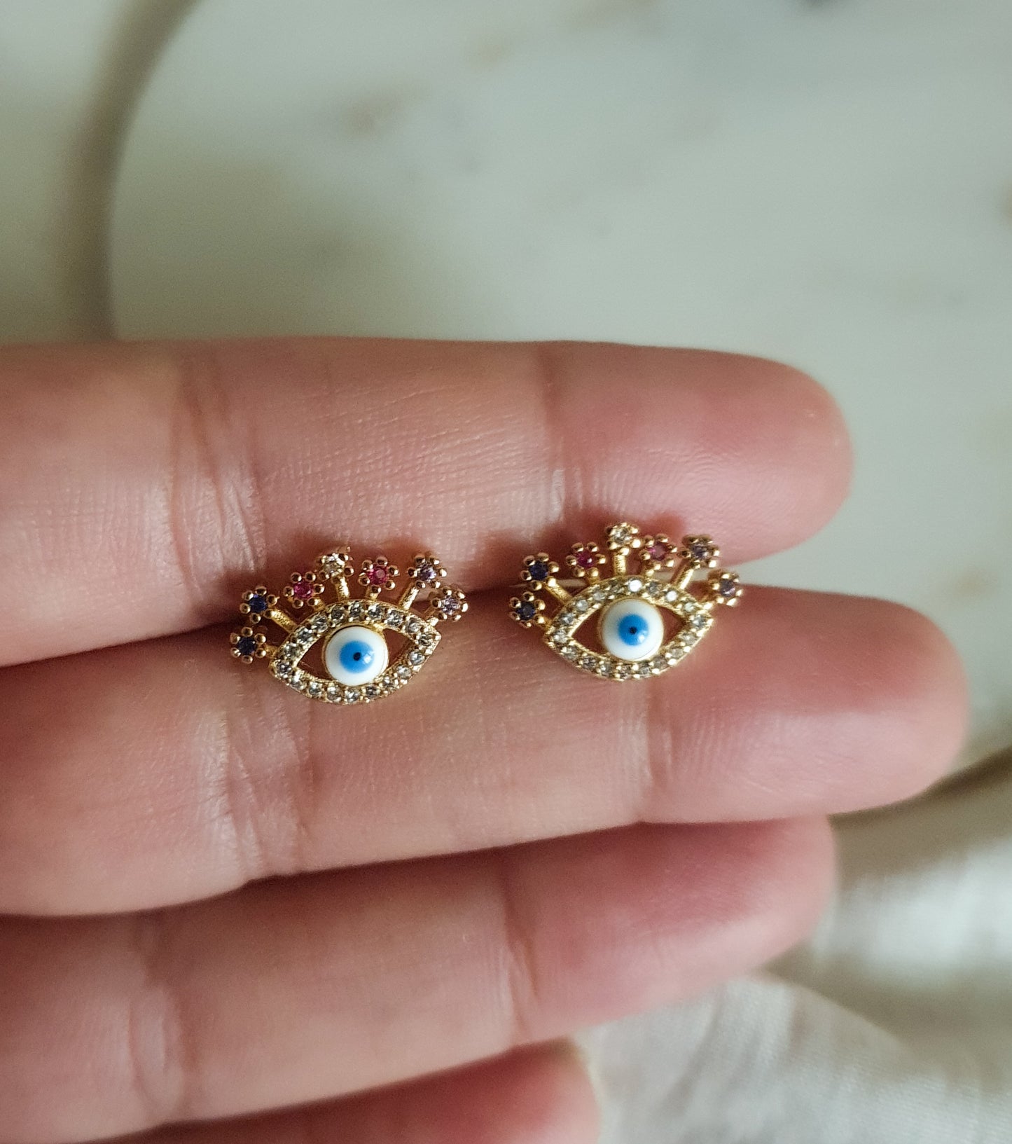 Maxi Evil eye Studs