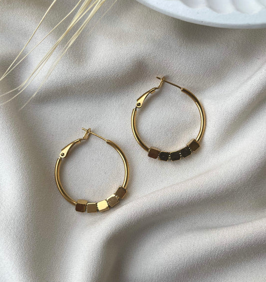 Gold Jessa Hoops